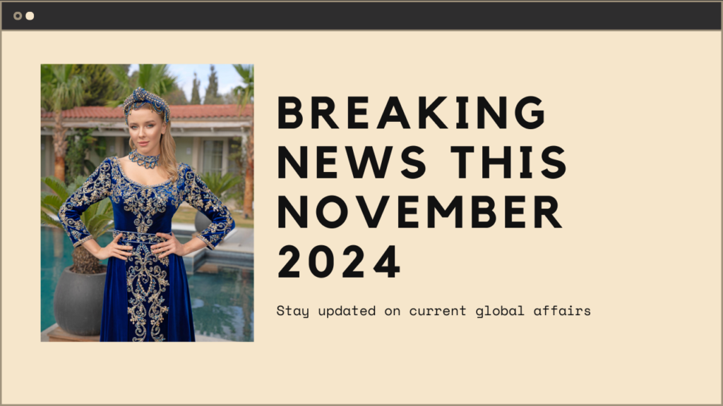 November 2024 Current Affairs