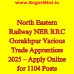 North Eastern Railway NER RRC Gorakhpur Various Trade Apprentices 2025 – Apply Online for 1104 Posts