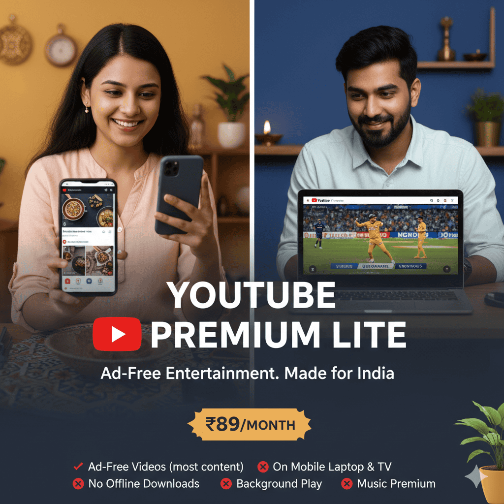 YouTube Premium Lite Launch in India